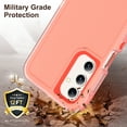 thumbnail image 4 of Dteck Case for Samsung Galaxy A26 5G with Built-in Kickstand, Heavy Duty Rugged Shockproof Protective Phone Cover with Lanyard Strap & Phone Tether Tab,Orange, 4 of 7