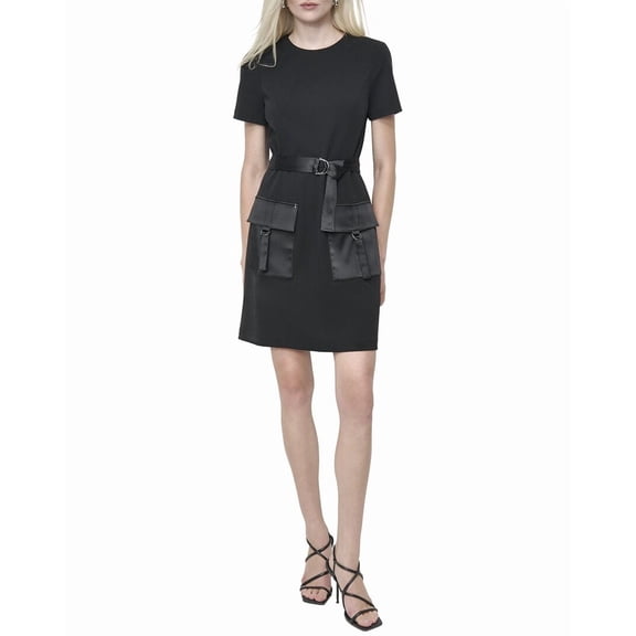 DKNY womens Sheath Dress, 12, Black