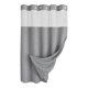 thumbnail image 4 of Cortina de ducha, accesorio versátil para baño, forro de hotel, lavable. Gris claro, 4 of 8