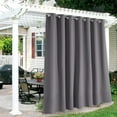 thumbnail image 5 of Topchances Outdoor Extra Wide Blackout Curtains, 1 Panel, 100'' x 84" Inches, Grey, 5 of 16