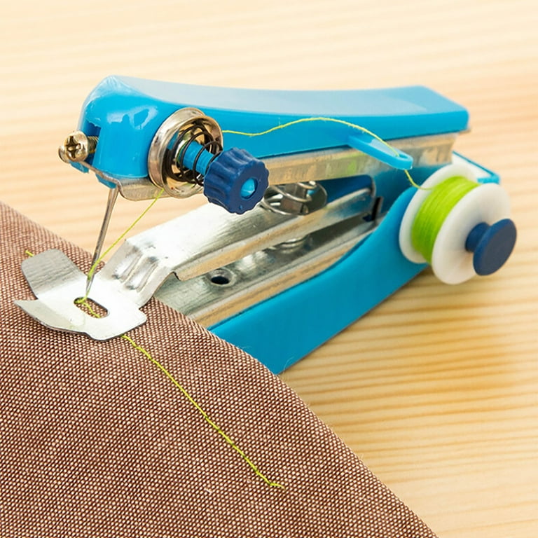 Noarlalf Kitchen Gadgets Clothes Cordless Machine Mini Sewing Fabrics  Needlework Portable Hand-Held Artscrafts Sewing Tools 19*14*3 