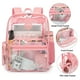thumbnail image 2 of Mochila Fuyicat Heavy Duty, PVC transparente, rosa, 2 of 5