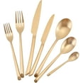 thumbnail image 1 of 20-Piece Utensil Set - Ultimate Cooking Convenience, Complete Your Kitchen (Deena Matte Gold), 1 of 7
