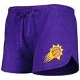 thumbnail image 4 of Women's Concepts Sport Heather Black/Heather Purple Phoenix Suns Team Raglan Long Sleeve Top & Shorts Sleep Set, 4 of 5