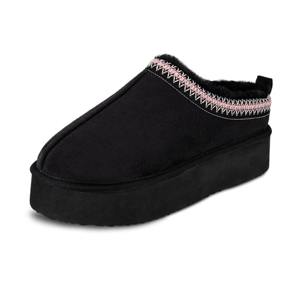 Zapatillas Plataforma de Microsuede para Mujer Jessica Simpson, Color Negro