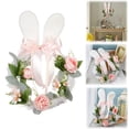 thumbnail image 1 of Artificial Flowers Easter Wreath Artificial Flowers Spring Grapevine Wreath For Easter Spring Home Front Door Decor, 1 of 4