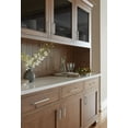 thumbnail image 3 of Amerock Lintel 3-3/4 inch (96mm) Center-to-Center Satin Nickel Cabinet Pull, 3 of 7