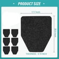 thumbnail image 5 of Urinal Mats 6 Pack Urinal Pads Urinal Floor Mats for Men Bathroom Commerical Disposable Non-Slip Rubber Backing Washable, 5 of 5