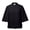 Black, variant on Afinprain Womens Clergy Blouse 3/4 Bell Sleeve Tab Collar Minister Top