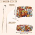 thumbnail image 4 of FORMRS Women Crossbody Purse with Chain Strap Vegan Leather Shoulder Handbag, Purple Floral Tomatoes, 4 of 7