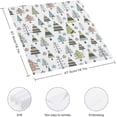 thumbnail image 2 of Cloth Napkins Christmas Trees Cartoon Soft Comfortable Napkins 4 pcs for Family Dinners Weddings Cocktail Kitchen Banquet Decorative Washcloths, 2 of 6