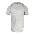 thumbnail image 4 of ZIMEGO Mens Short Sleeve Hoodie - Thin Color Block Raglan Henley T Shirt, 4 of 6