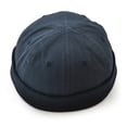thumbnail image 4 of Fashion Skullcap Sailor Rolled Cuff Brimless hat 60cm - Dark Blue, 4 of 6