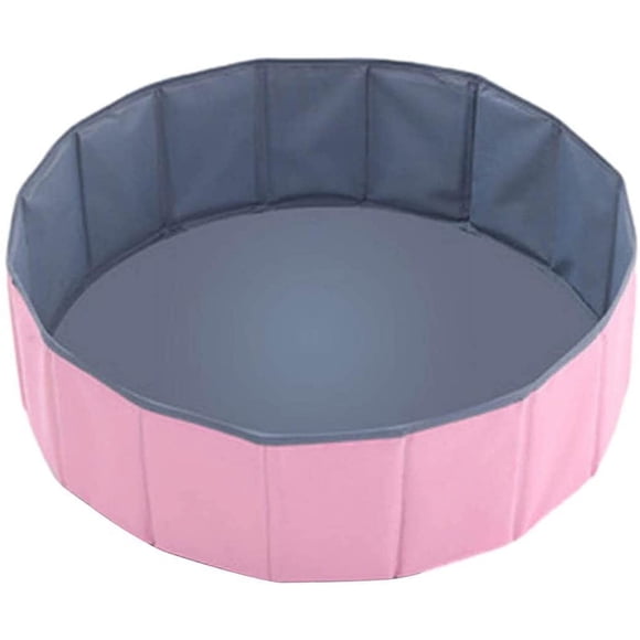 Fosse à Balles KSCD pour Enfants/terrain de Jeu pour Bébé/parc de Jeu pour Bébé/clôture pour Bébé, Cercles Colorés, Pliable et Portable, Pas Besoin de Gonfler, Trois Couleurs