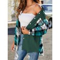 thumbnail image 4 of Txlixc Chaquetas a cuadros para mujeres, solapas y botones de manga larga, chaquetas y abrigos casuales Txlixc moda, 4 of 9