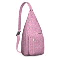thumbnail image 1 of Dots Design Sling Backpack - Modern Colorful Polka Pattern Shoulder Bag, Durable Pack for Cycling & Shopping, 1 of 4