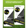 thumbnail image 2 of 26-Inch Push Lawn Sweeper with 4 Spinning Brushes, 7 Cu. Ft. Hopper, Adjustable Height Yard Cleaner, 2 of 7