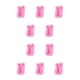 thumbnail image 1 of Billuyoard Herramienta de decoración de molde de pudín de pastel de fiesta de molde de silicona de dibujos animados Rosa Tipo 1 10piezas, 1 of 6