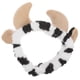 thumbnail image 3 of Diadema para lavar la cara con cuerno de vaca, diadema para lavar la cara con orejas de vaca, diadema de maquillaje para mujer, 3 of 6