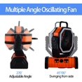 Outdoor 20000 mAh Rechargeable Tent Camping Fan with LED Hook,8 inch Remote Timer USB Portable Battery Operated Fan,270° Pivot 58 Hrs Desk Fan for Travel,BBQ,Poweroutage,Jobsite (orange)