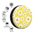 thumbnail image 4 of Sikiie Daisies Flowers PVC Leather Spare Tire Wheel Cover Spare Tire Cover, for Car Truck SUV Camper Trailer Universal Fit(14-17in)-17 inch, 4 of 6