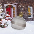 thumbnail image 2 of ESULOMP Giant Christmas PVC Inflatable Ornament 23.6in Outdoor Christmas Ball Giant Christmas Blow Up Ball Xmas Outdoor Outside Holiday Yard Lawn Decor Reusable and Storage Friendly (Merry Christmas), 2 of 6