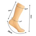 thumbnail image 4 of Free Standing Male Feet Mannequin, Sock Display Foot Toys Reusable Durable Portable Stretcher for Showcase Shop Men, 4 of 5