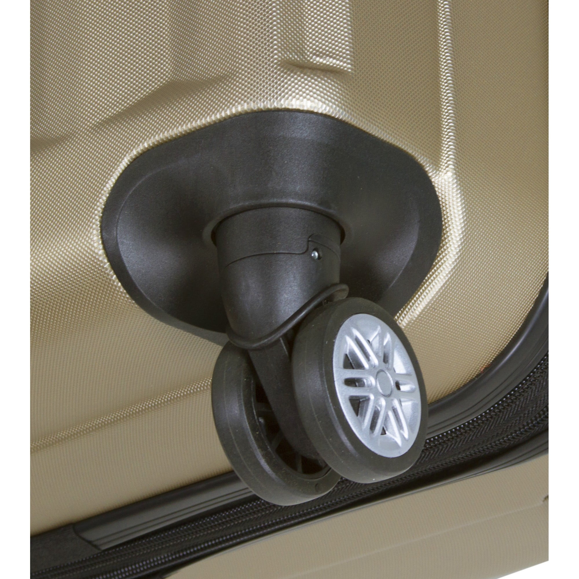 Dejuno Camden Hardside 3-Piece Expandable Spinner Luggage Set - Champagne (20", 24" and 28")