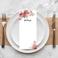 thumbnail image 3 of Koyal Wholesale Boho Floral Printable Wedding Paper Menu Cards for DIY Printer, Pack of 52, 3 of 5