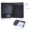 thumbnail image 3 of Portafolio de negocios Padfolio Folder Document Case Organizador A4 PU, 3 of 8