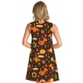 thumbnail image 2 of Bixox Robe Sans Manches Imprimée Dinde de l'Action de Grâce pour Femmes avec Poches, Robe Décontractée Longueur Genou pour l'Été-3TG, 2 of 7