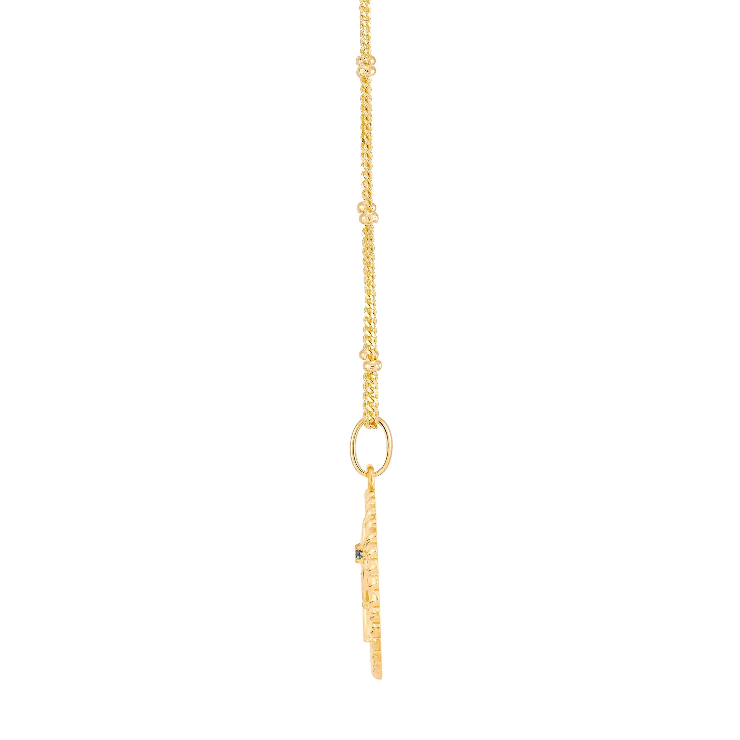 Brilliance Fine Jewelry Pisces Symbol Pendant in Sterling Silver and 14K Gold Plate,20"