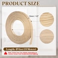 thumbnail image 2 of Uxcell 1/2 inch x 49ft Wood Veneer Edge Banding, Flexible White Oak Edging Strips for Furniture Restoration, 2 of 7