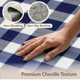 thumbnail image 6 of ODIKA 8'x10' Washable Area Rug Non-Shedding, Easy Care, Plaid Front Checkered Tartan Farmhouse Gingham Window Layering for King Size Bedroom Under Bed, Master Suite, 6 of 7
