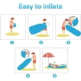 thumbnail image 4 of Inflatable Camping Sofa, Lounge Chair, Sleeping Bag, Air Mattress Perfect for Outdoor Adventures, Beach Trips, Picnics, and Music Festivals, 4 of 9