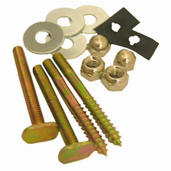 04-3653 Brass Plated Toilet Closet Bolt & Screw Set