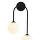 thumbnail image 1 of 2-Light Glass Globe Decorative Wall Lamp AC90-240 Vanity Light for Bedroom Living Room Dining B Warm Light, 1 of 4