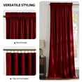 thumbnail image 3 of NICETOWN Red Velvet Curtains 108 inches Length 2 Panels Set, Room Darkening Thermal Insulated Energy Efficiency Window Drapes for Holiday Christmas Decoration, 3 of 8