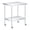 With wheels, variant on Bingirl 12 x 24 Inches Stainless Steel Prep Table with Wheels, Heavy - Duty Commercial Work Table with Adjustable Undershelf for Commercial Kitchen and Restaurant