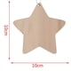 thumbnail image 1 of 20X Formas de Estrella de Madera, Etiquetas Artesanales de Madera con Agujero (10 Cm), 1 of 5