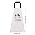 thumbnail image 2 of Delantal de cocina impermeable, 3 capas, a prueba de aceite, transpirable, abrigo de cocina, sin mangas, con bolsillo, gris claro Advancent LF0092-01B, 2 of 6