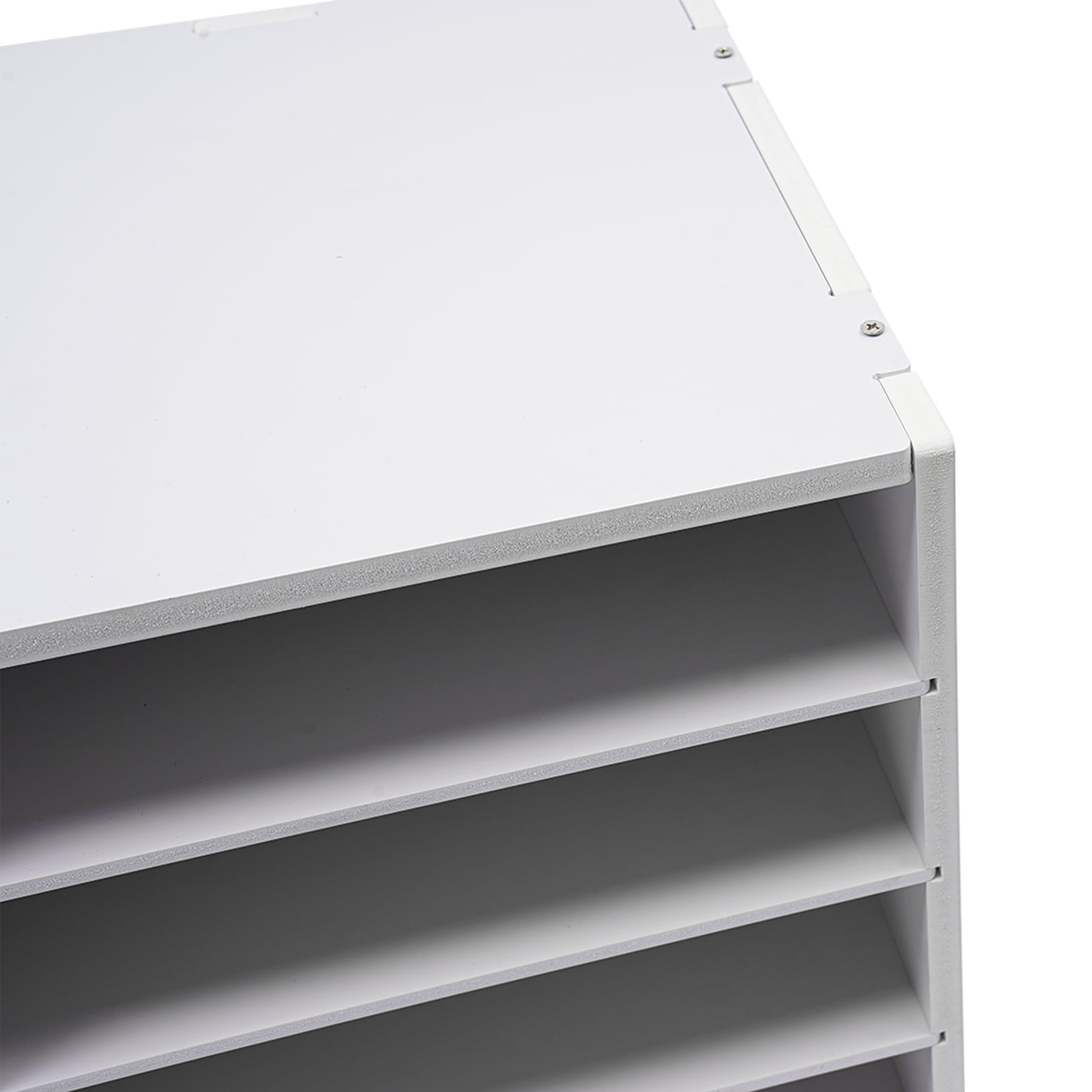 Stylish Desktop File Organizer, 12 Slots for Sorting Files and Mail, Durable PVC Literature Organizer, Great for Office and Home Desk Organization