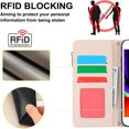 thumbnail image 3 of Allytechgroup Wallet Case for Apple iPhone 8 Plus/ 7 Plus,  Retro [1 Zipper Pocket + 6 Cards Slots] Hand Wrist Shoulder Strap Stand Shockproof iPhone 8 Plus/ 7 Plus Cover Case for Girls Women, White, 3 of 10