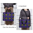 thumbnail image 6 of FORMRS 16" Laptop Bag Carrying Sleeve Case with Handle Travel Shoulder Briefcase, Purple Stained Glass Pattern, 6 of 8
