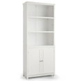 thumbnail image 3 of Premium White Bookcase with Adjustable Shelves and Storage Cabinets, 3 of 3