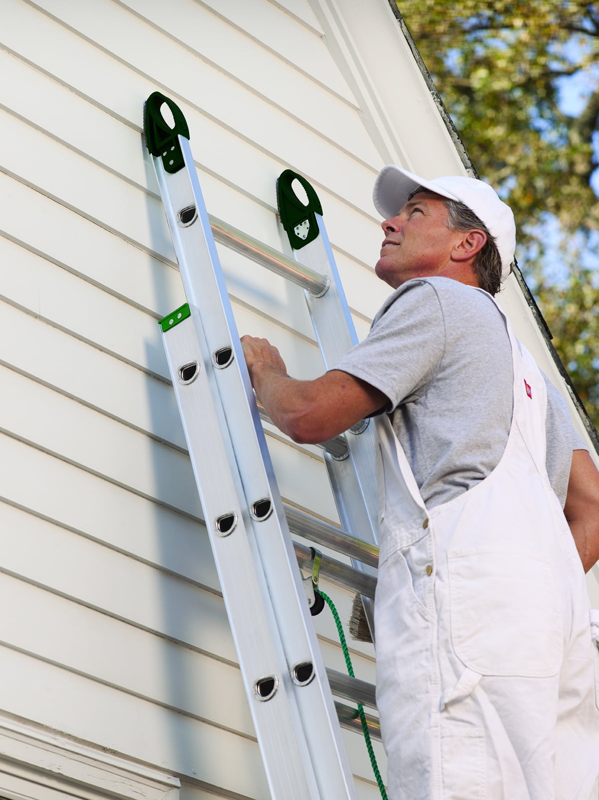 Louisville Ladder 24 ft. Aluminum Extension Ladder with Pro Grip Type II, 225 Lbs Load Capacity, W-2222-24