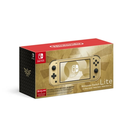 Nintendo Switch™ Lite: Hyrule Edition with Bonus Nintendo Switch Online + Expansion Pack