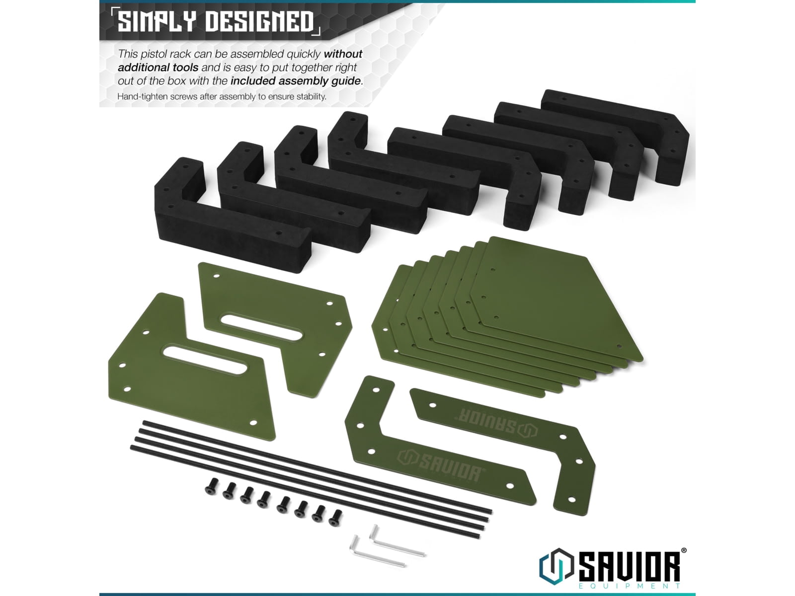 Savior Pistol Rack (8 Slots)(Green)