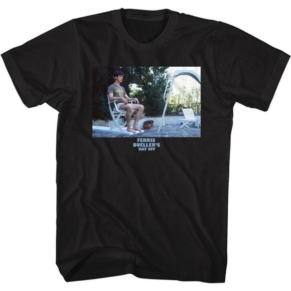 Ferris Bueller's Day Off Diving Board Black Adult T-Shirt