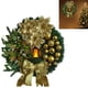 thumbnail image 4 of Guirnalda Artificial Invierno Plástico 30 Cm Navidad para Chimenea Puerta (oro 30 Cm), 4 of 9
